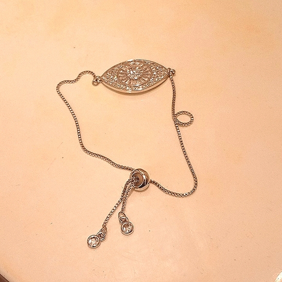 Third Eye Bracelet Silver Slide Chain - Picture 4 of 4